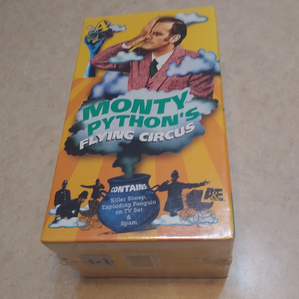 Monty Python sealed VHS tapes volume 10, 11, & 12